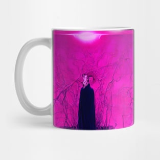 Trippy Ram Skull Figure Mug